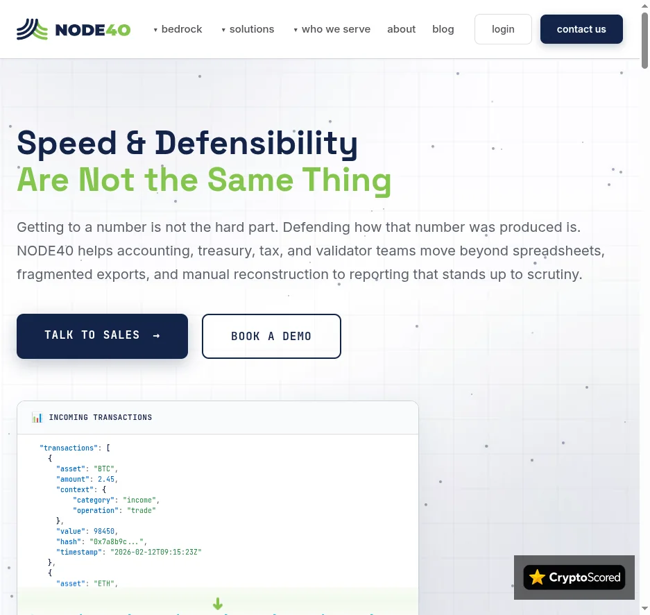 NODE40 website preview