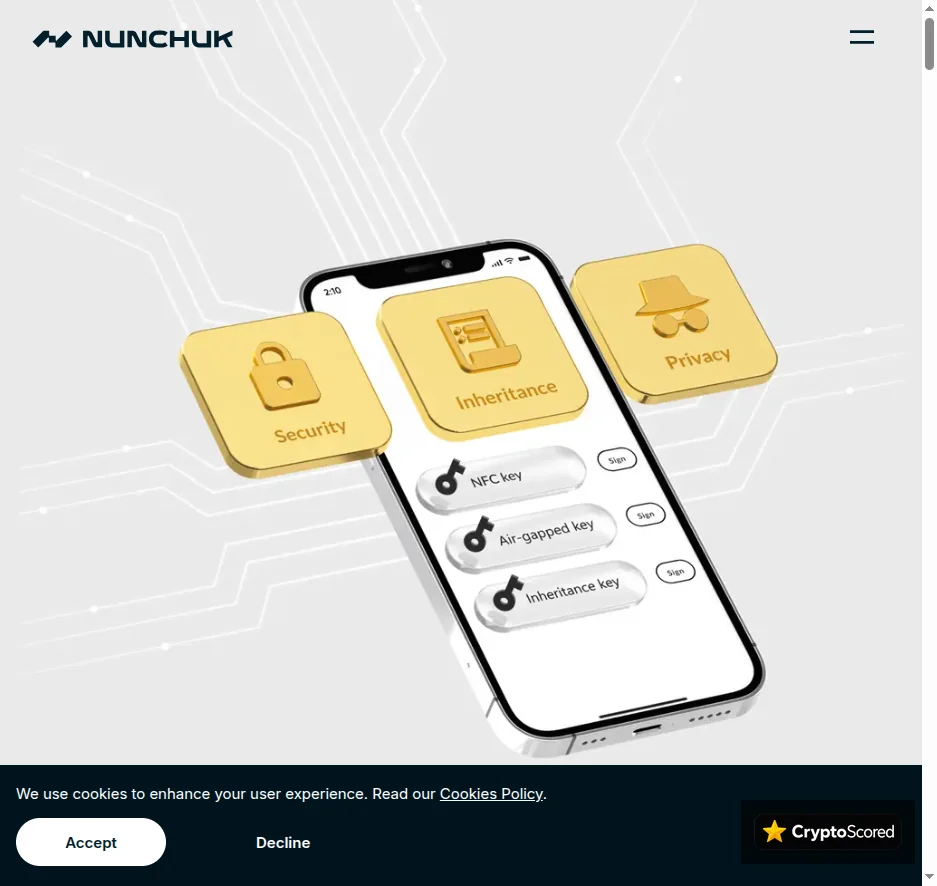 Nunchuk website preview