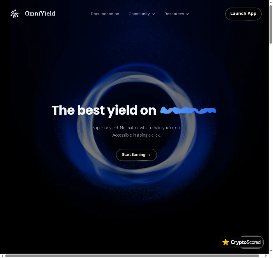 OmniYield website preview