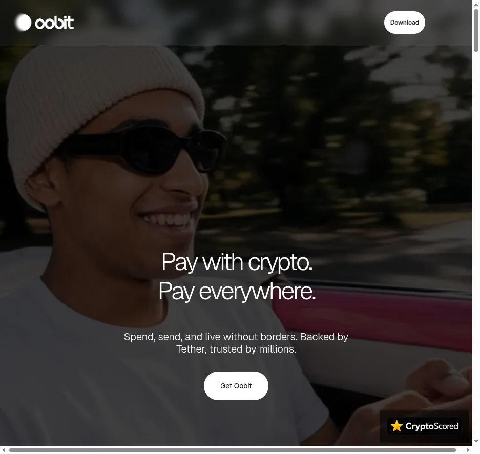 Oobit website preview