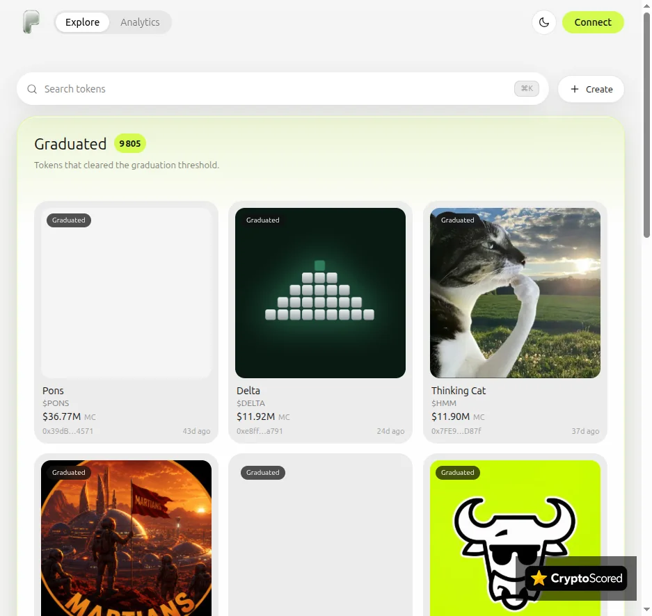 Pons Launchpad website preview
