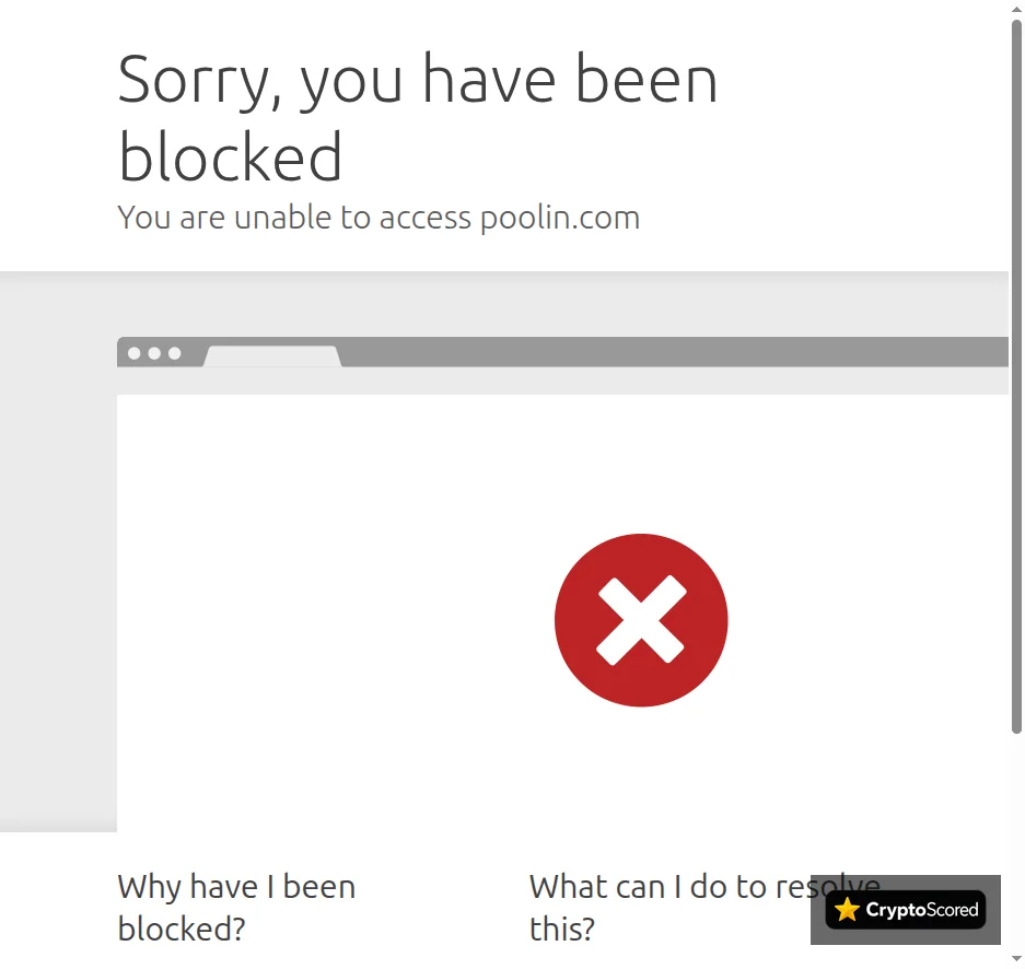 Poolin website preview