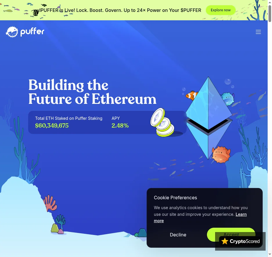 Puffer website preview