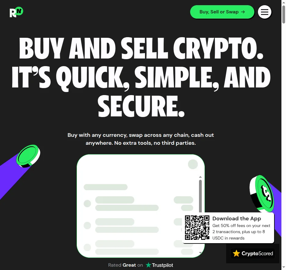 Ramp Network website preview