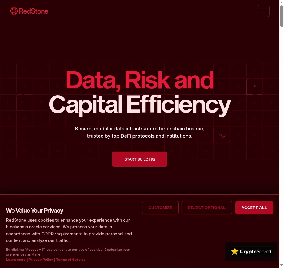 RedStone website preview