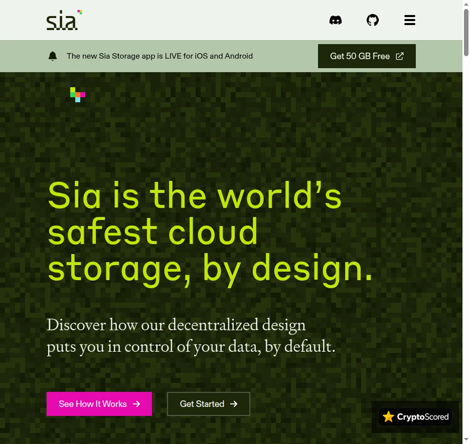 Sia website preview