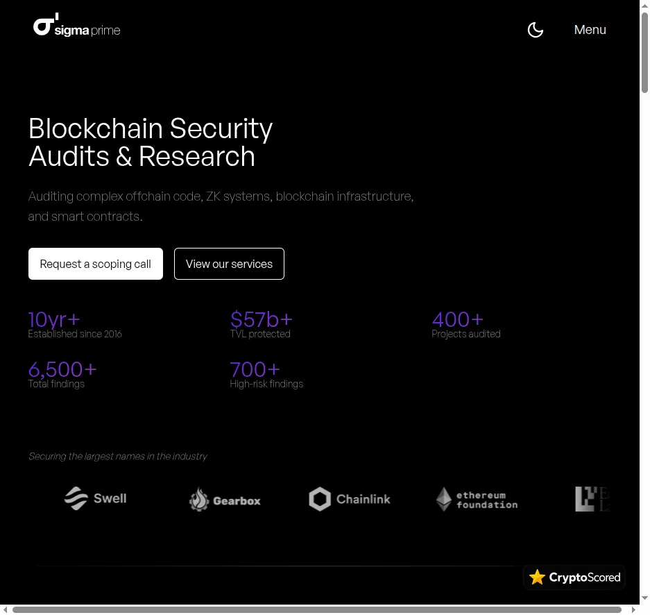 Sigma Prime website preview