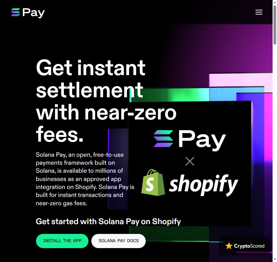 Solana Pay website preview
