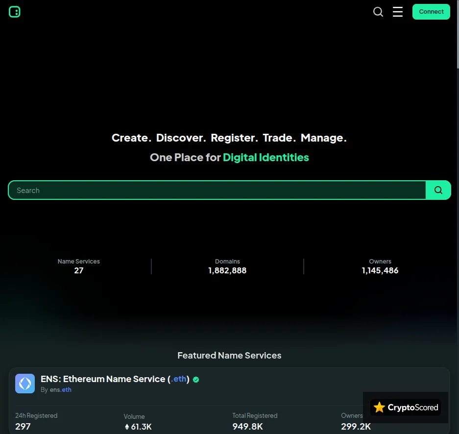 SPACE ID website preview