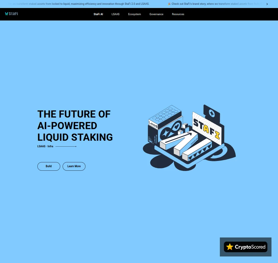 Stafi website preview