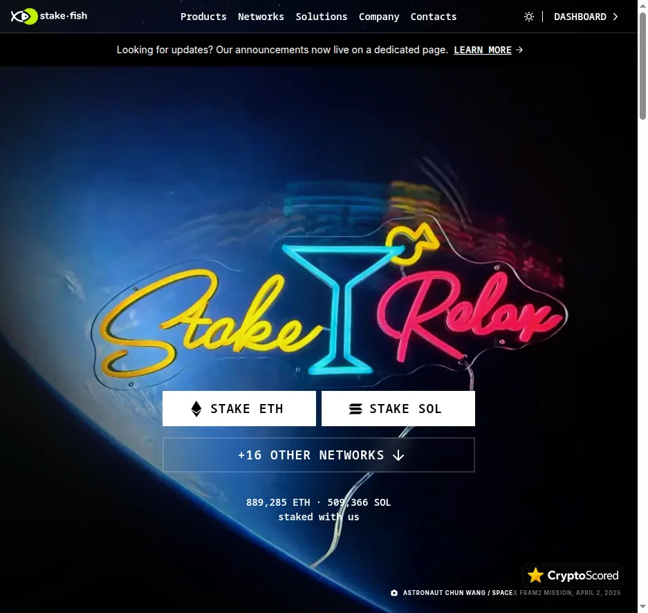 stakefish website preview