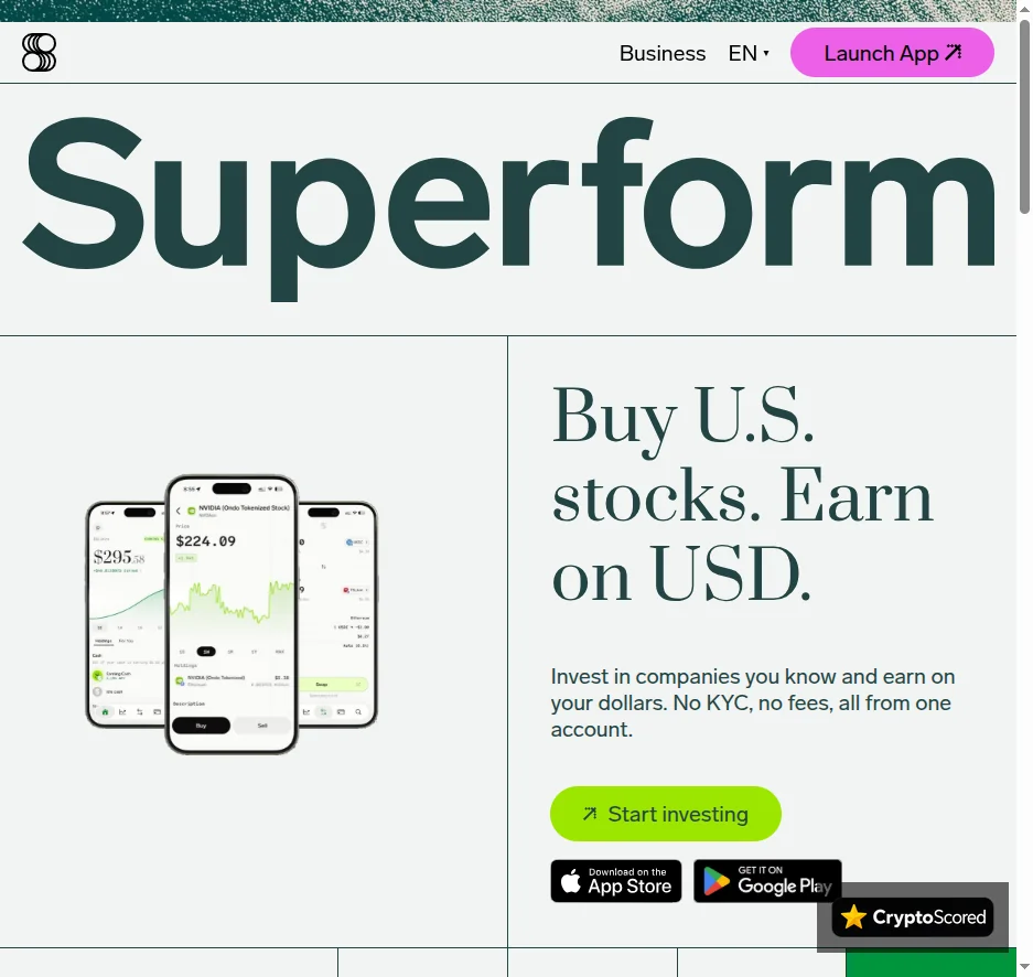 Superform website preview