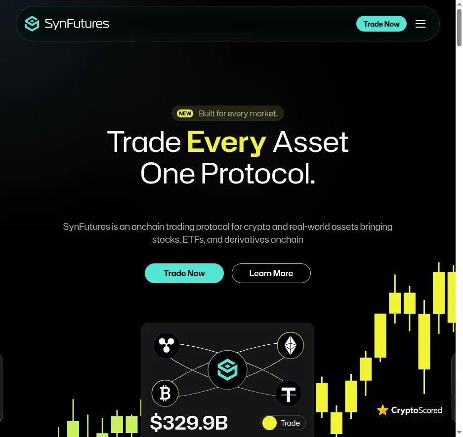SynFutures website preview