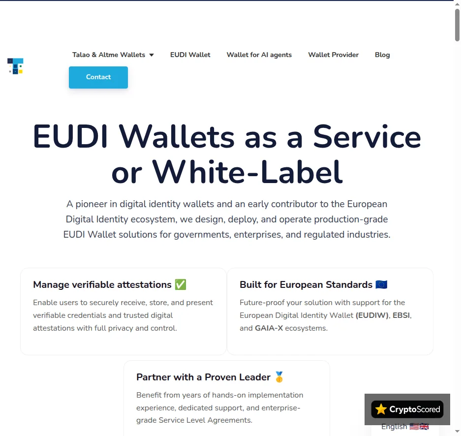 Talao website preview