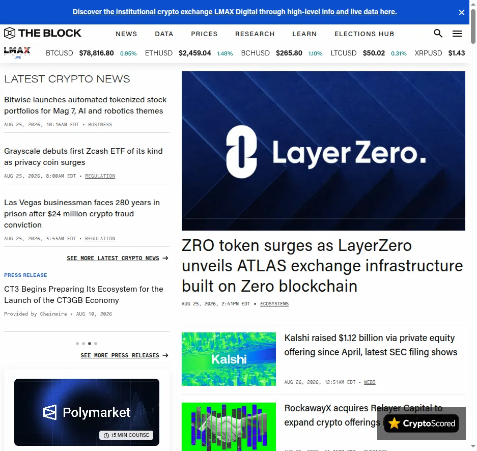 The Block website preview