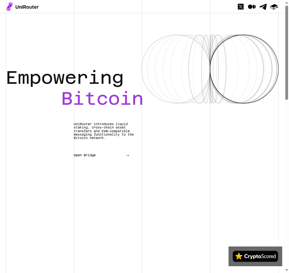 UniRouter website preview
