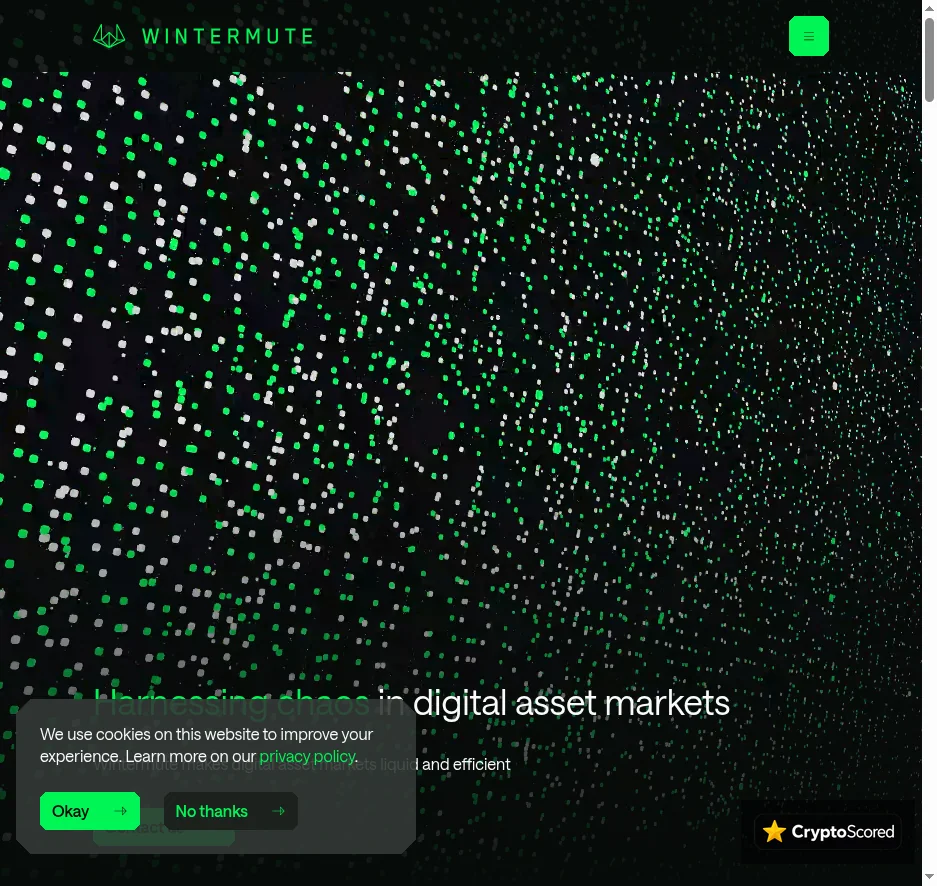 Wintermute website preview