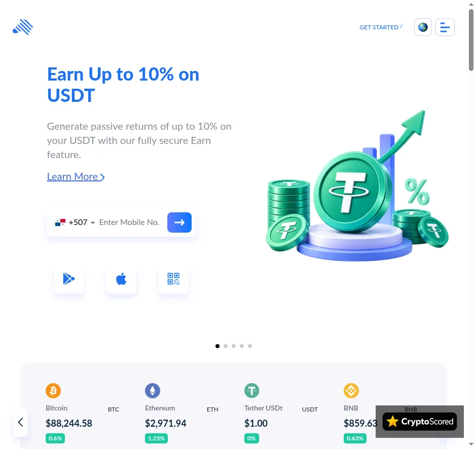 zebpay website preview