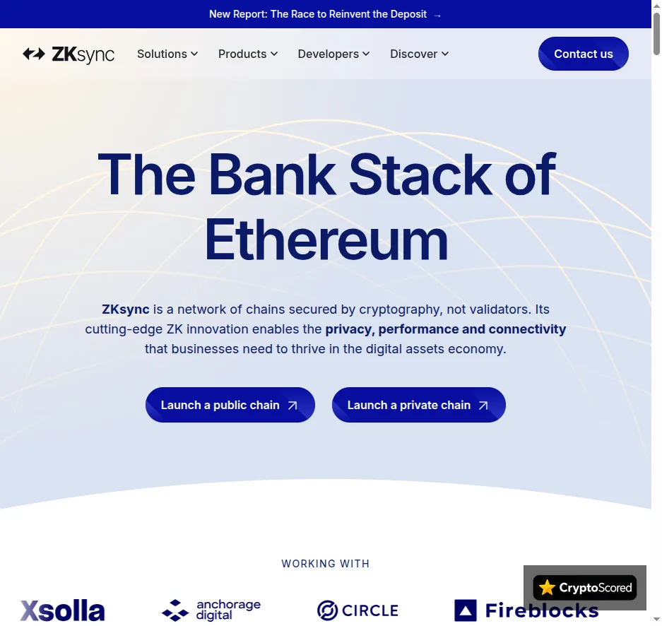 zkSync website preview
