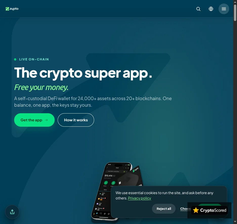 Zypto website preview