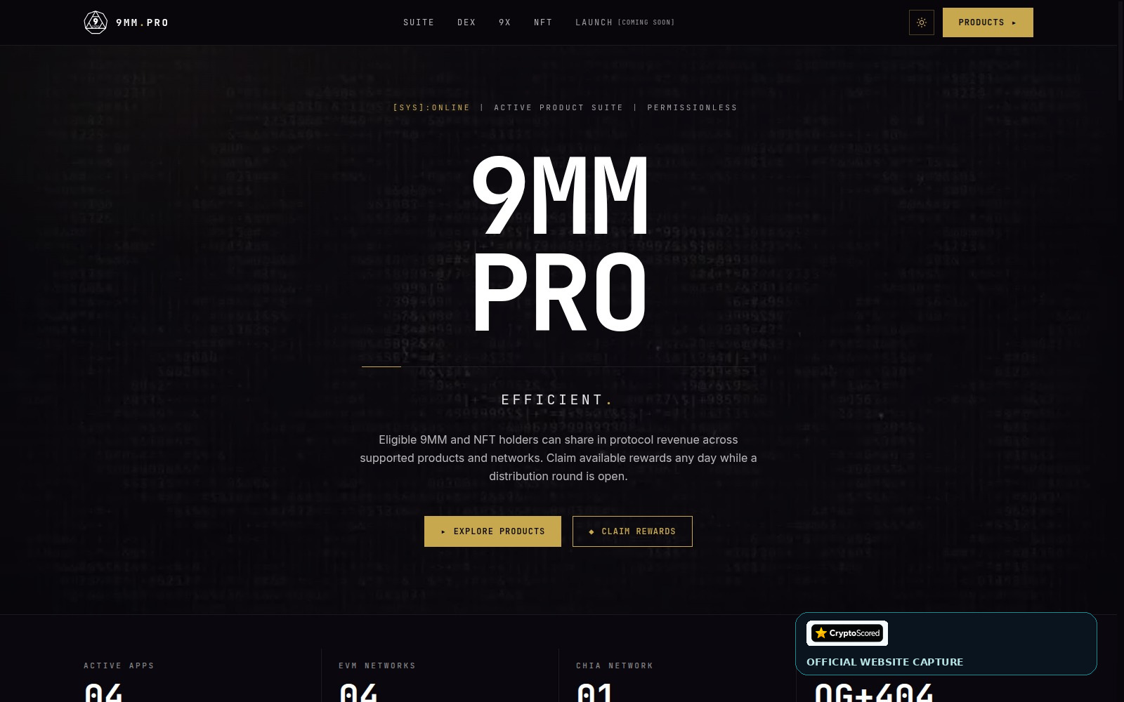 9mm Pro website preview