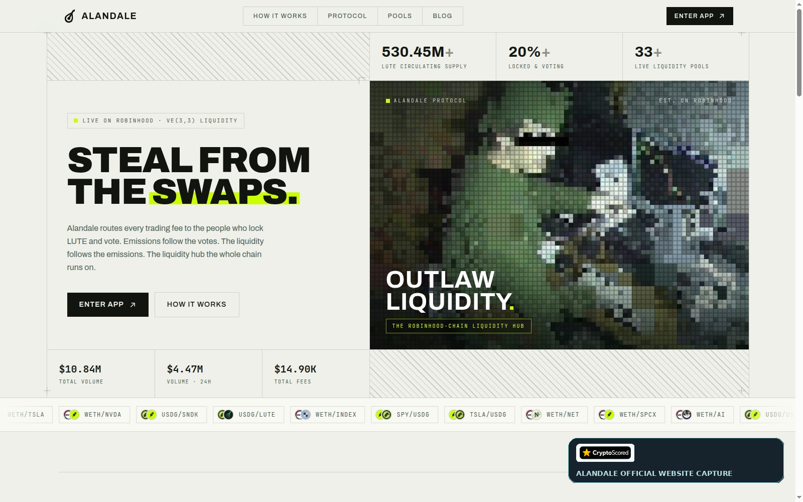 Alandale website preview