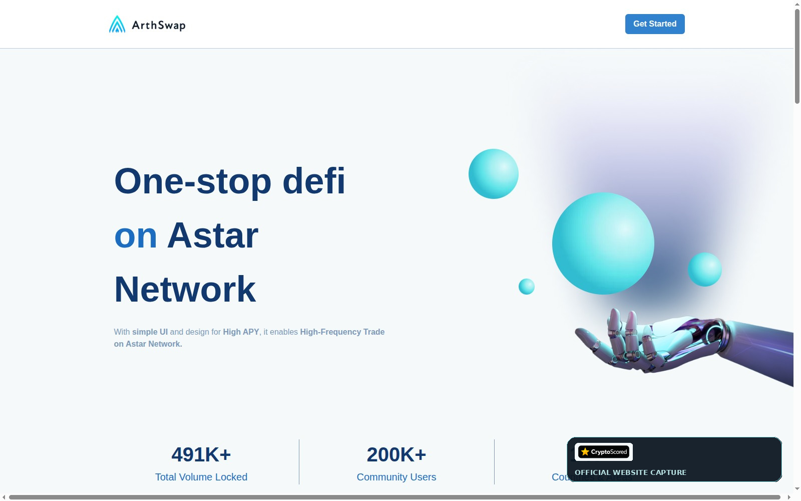 ArthSwap website preview