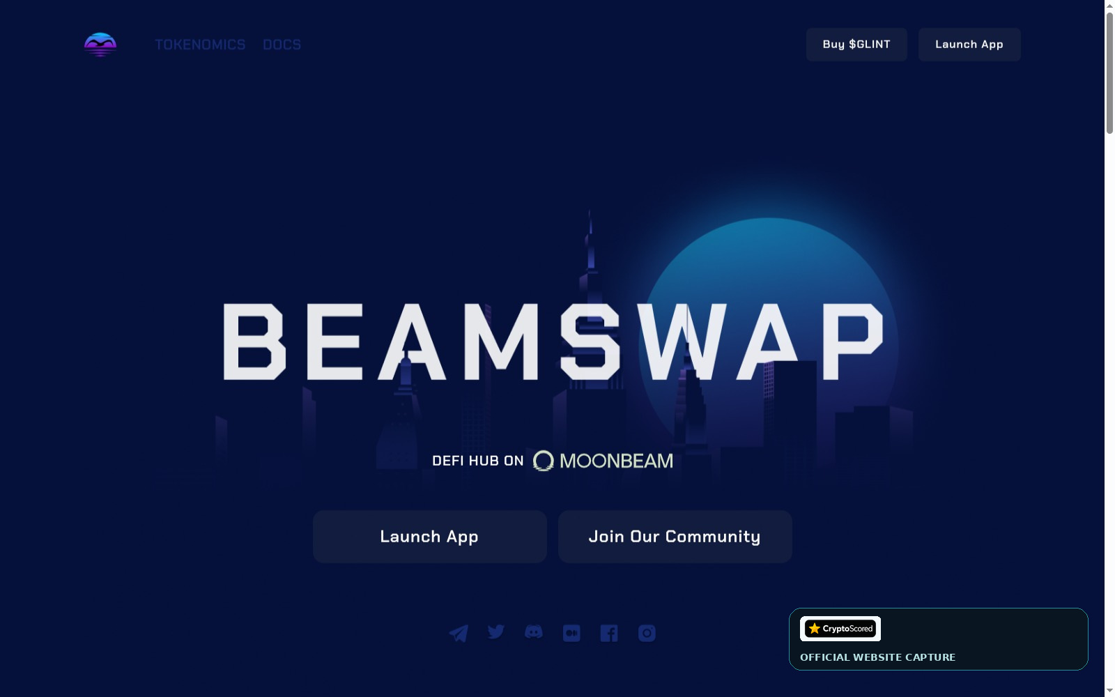 Beamswap website preview