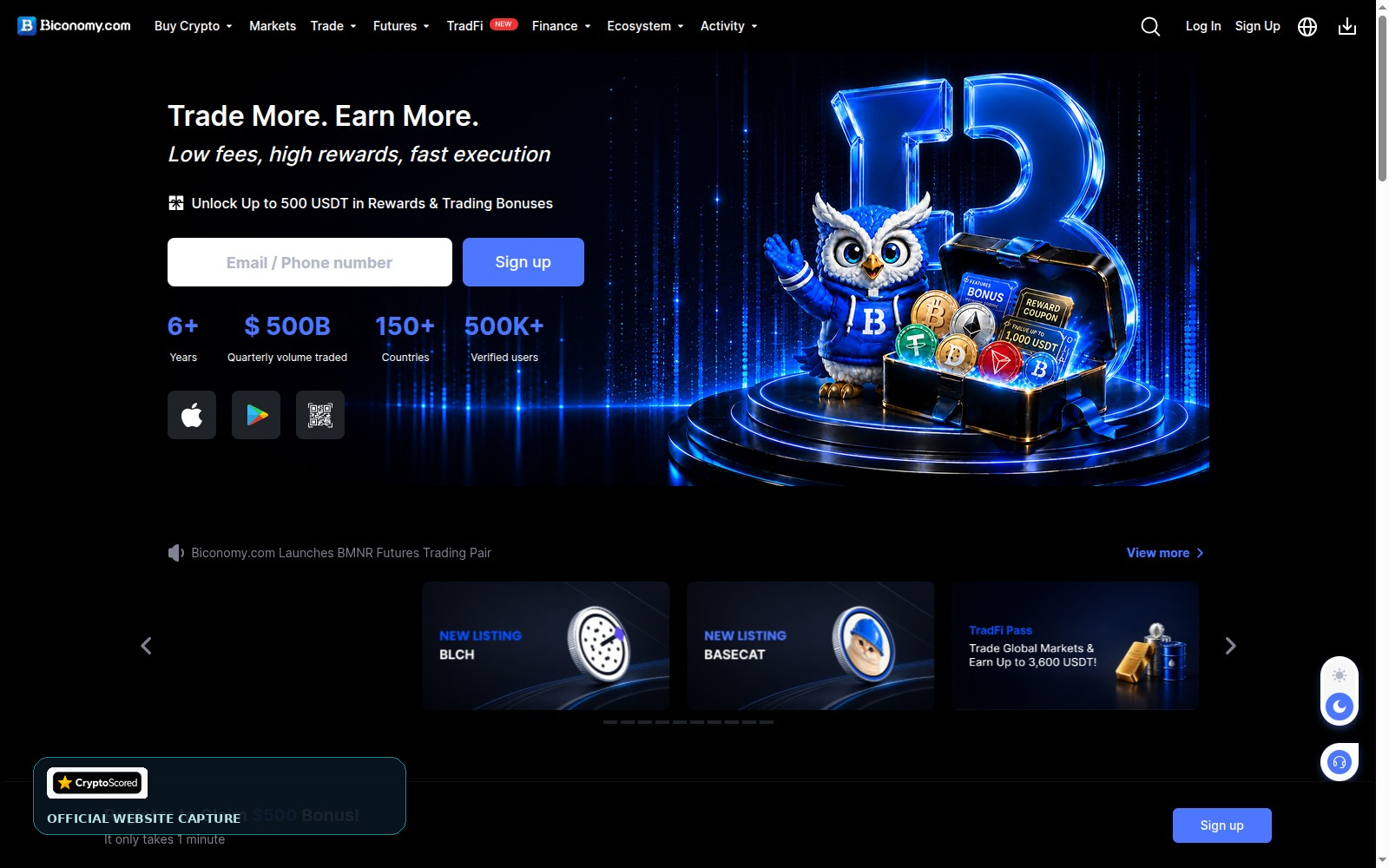 Biconomy.com website preview