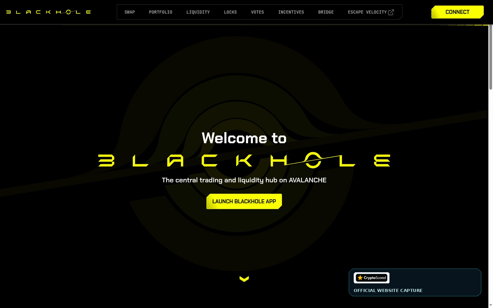Blackhole website preview