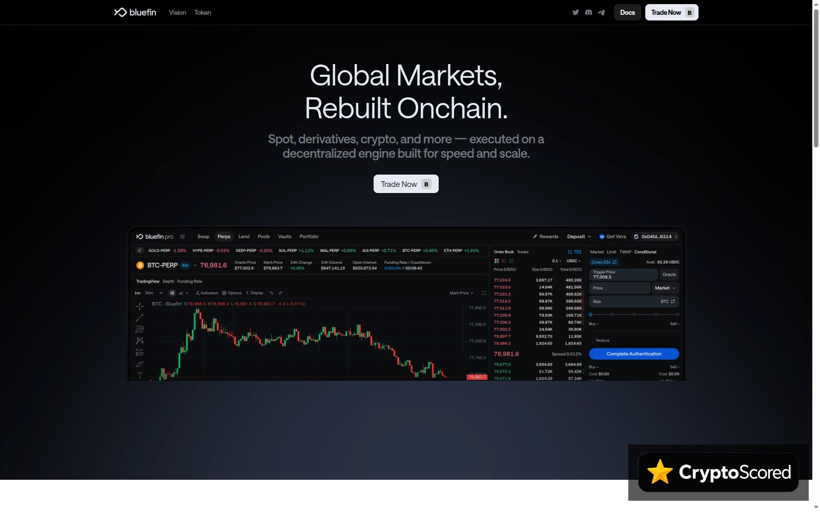 Bluefin website preview