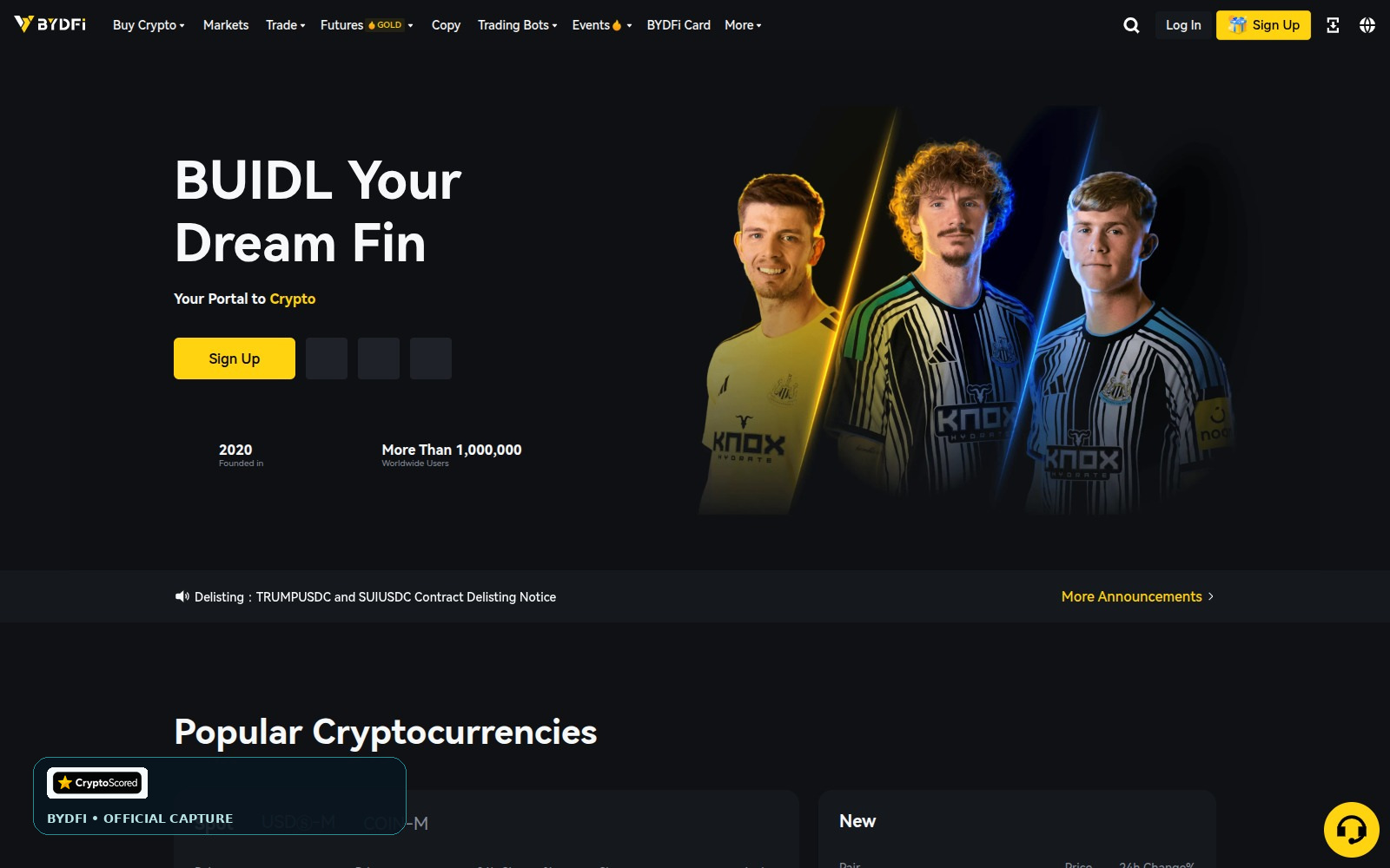 BYDFi website preview