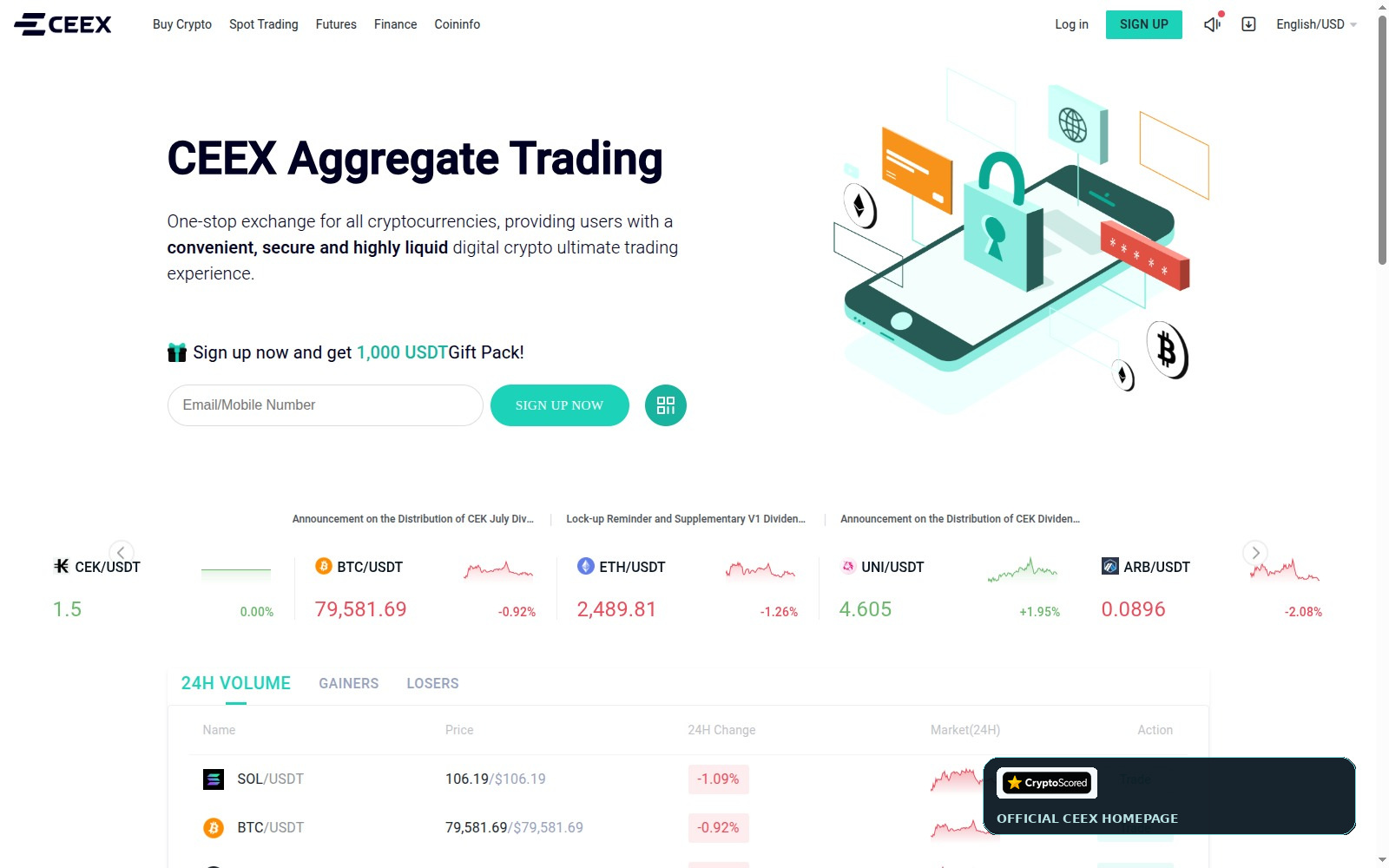 CEEX website preview