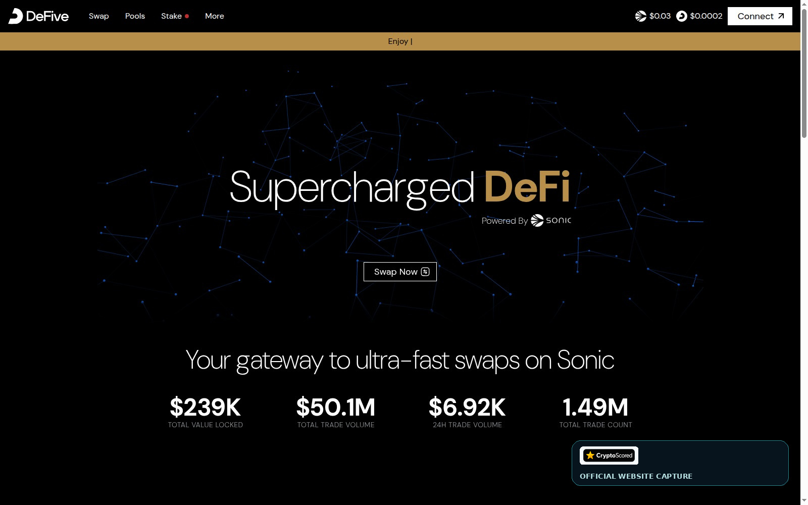 DeFive website preview