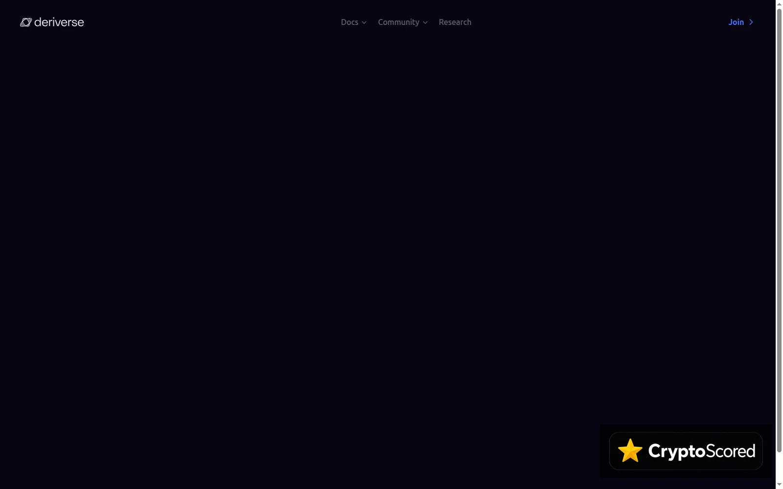 Deriverse website preview