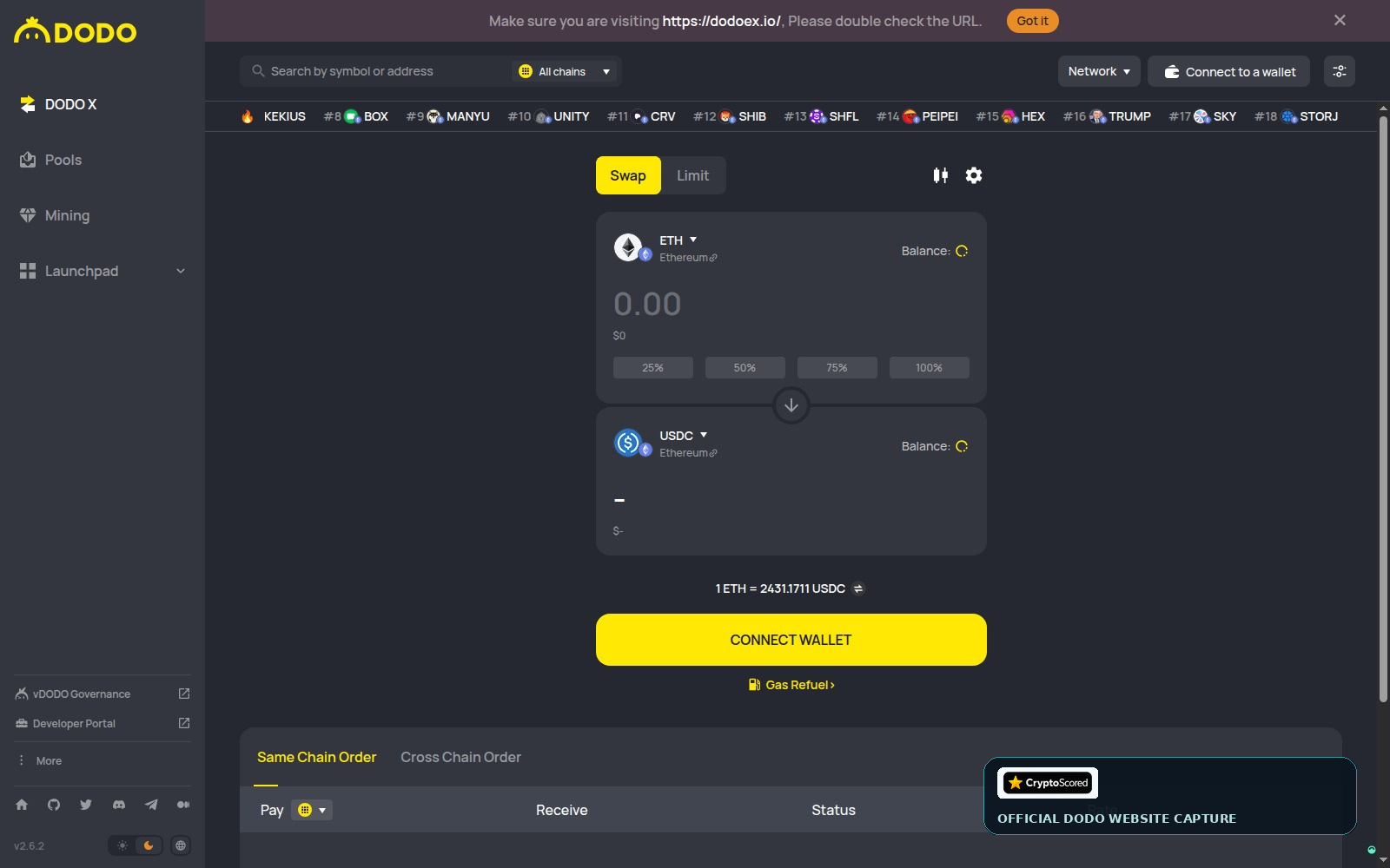 DODO website preview