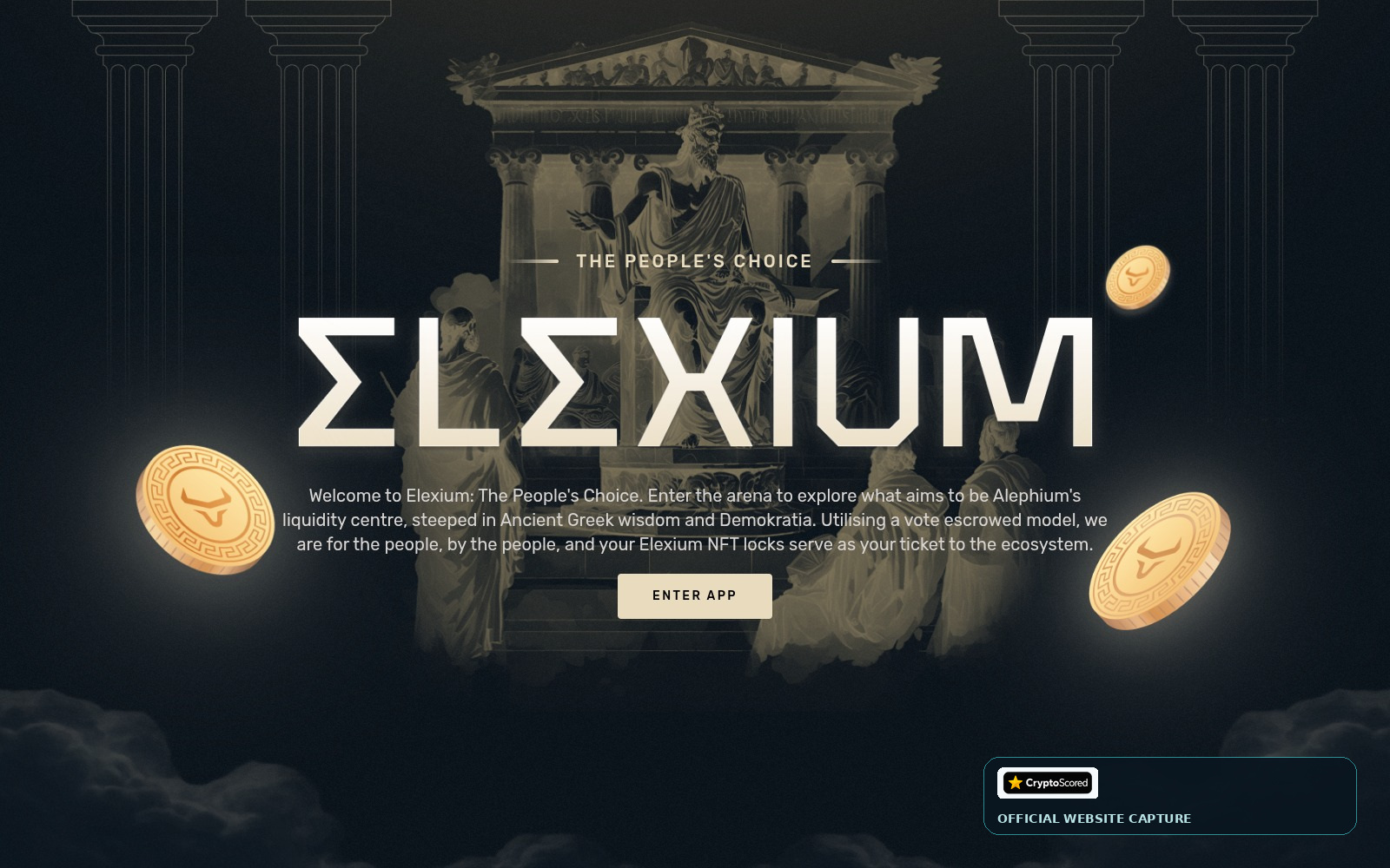 Elexium Finance website preview