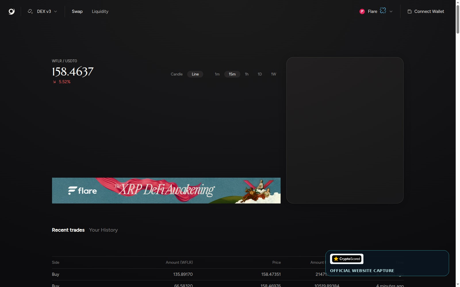 Ēnosys DEX website preview