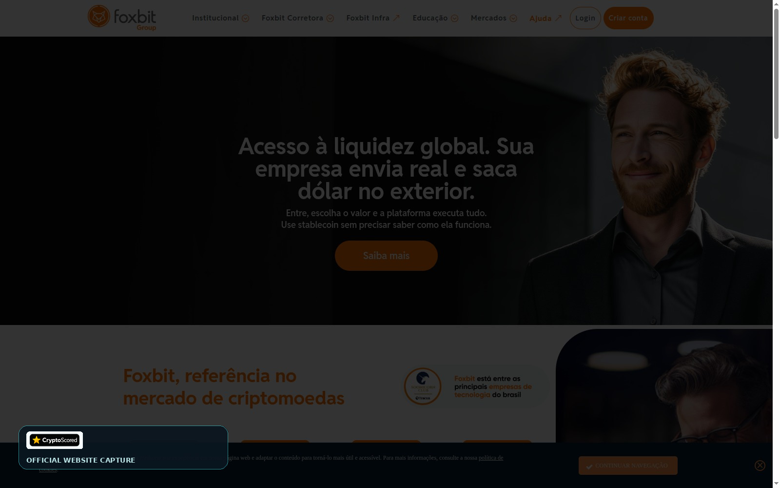 Foxbit website preview
