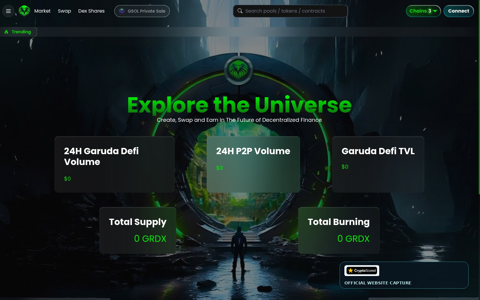 Garuda DeFi website preview