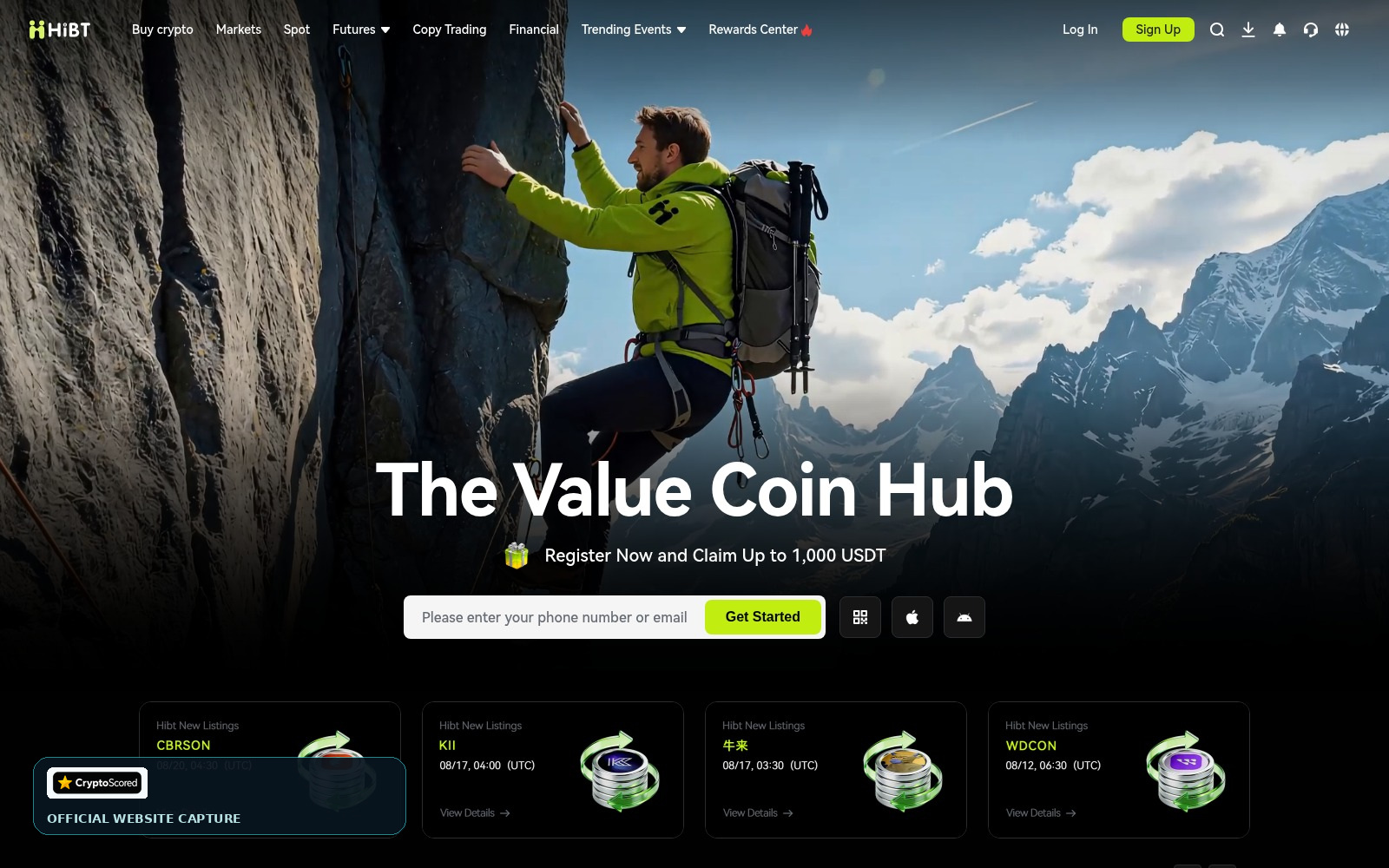HiBT website preview