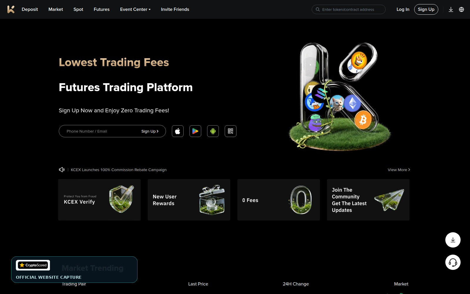 KCEX website preview