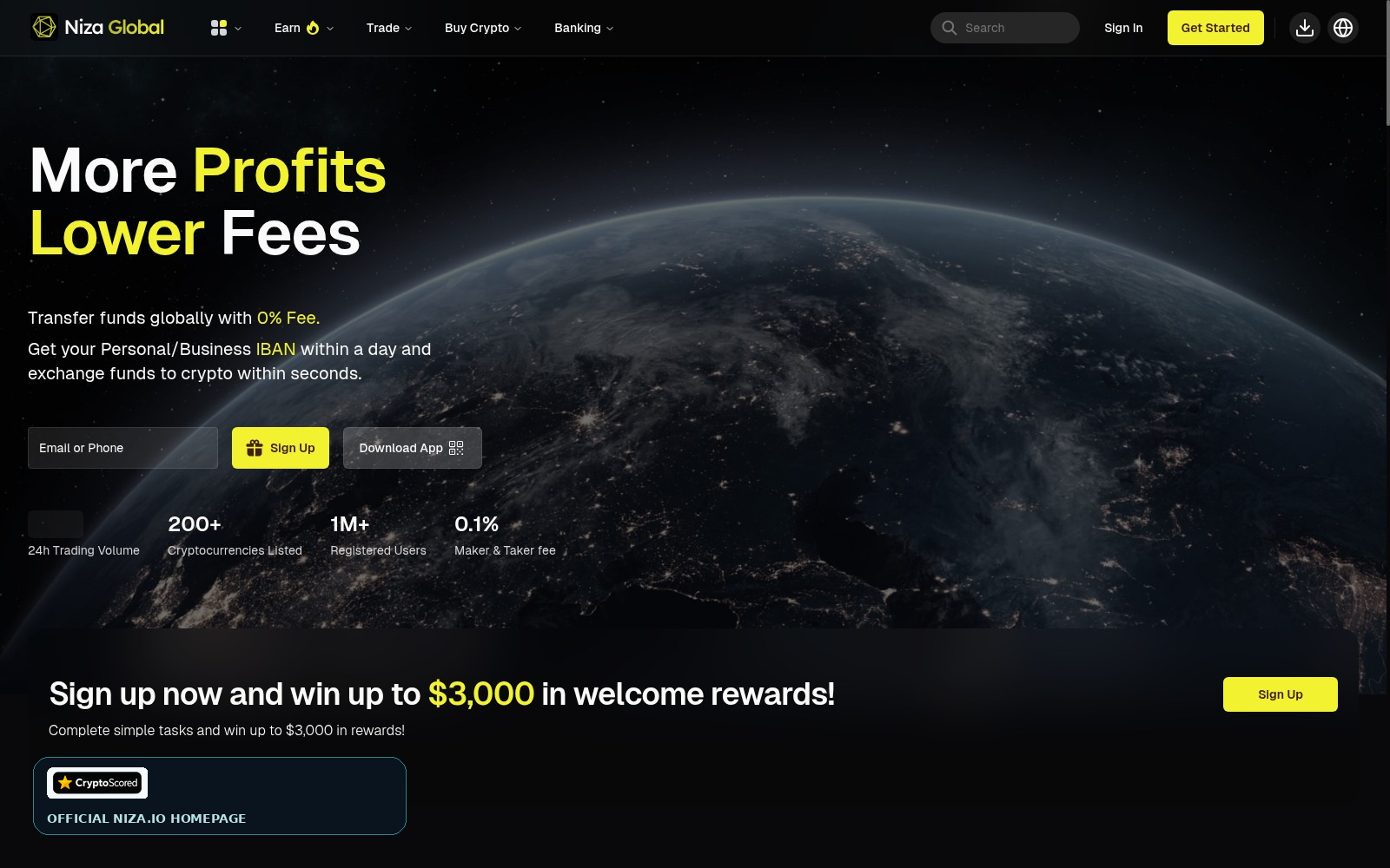 Niza.io website preview
