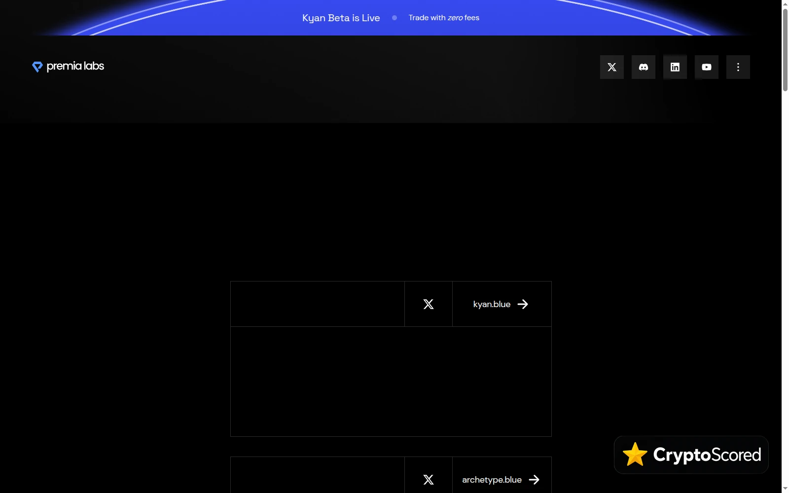 Premia Labs website preview