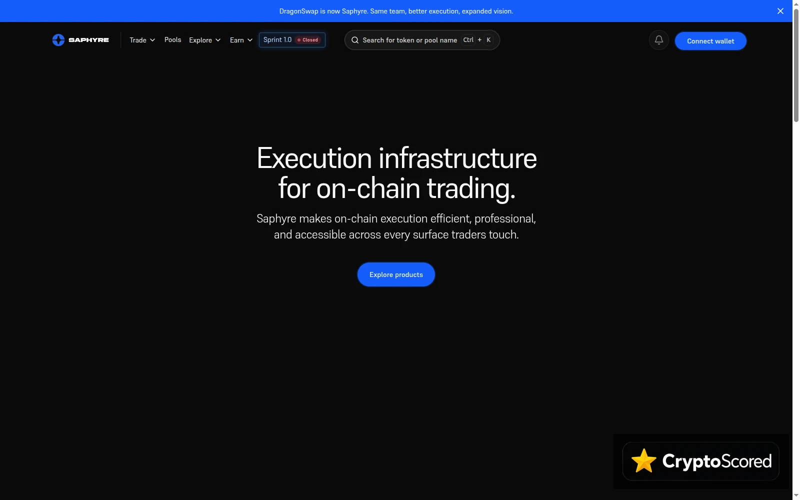 Saphyre website preview