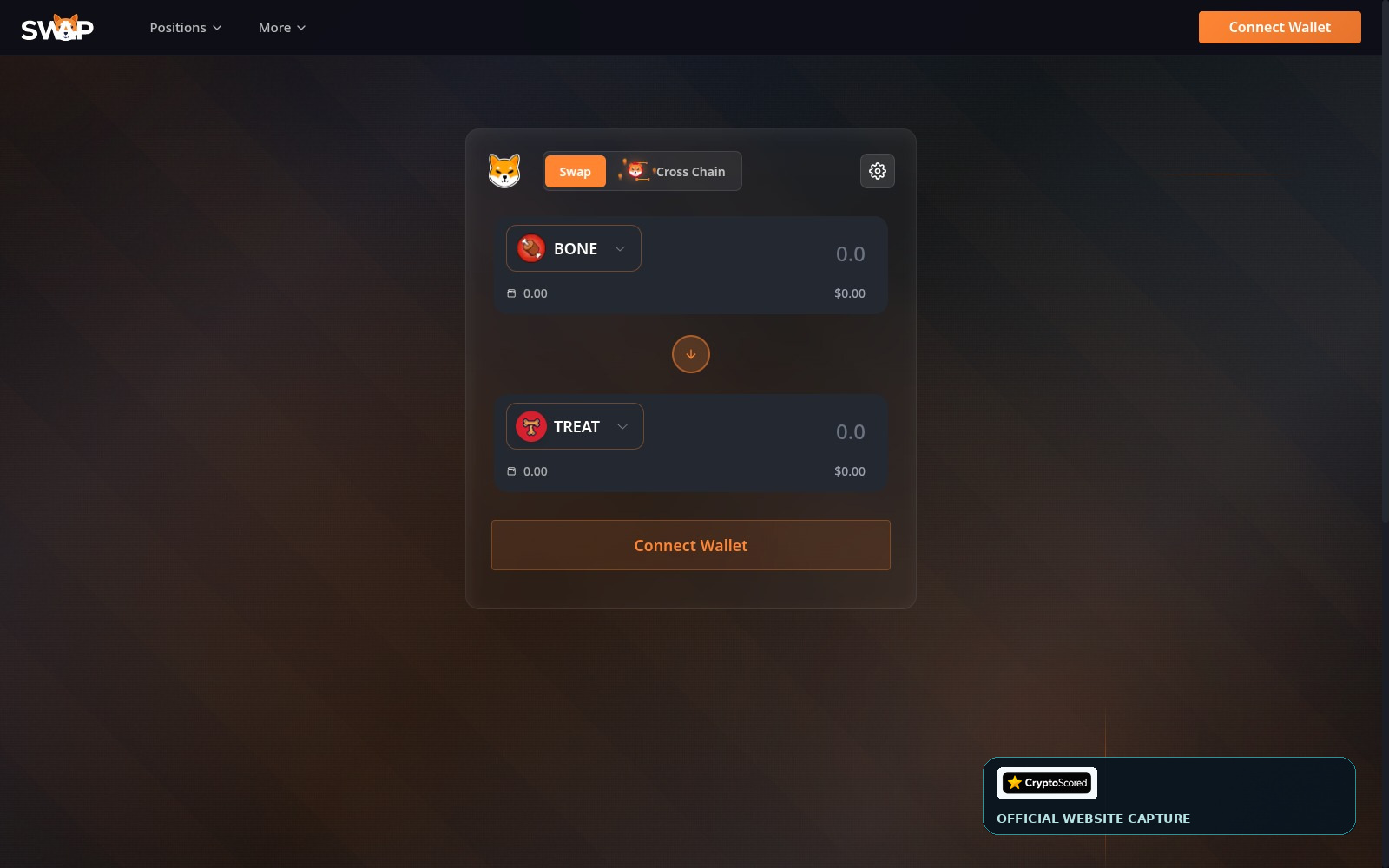 ShibaSwap website preview