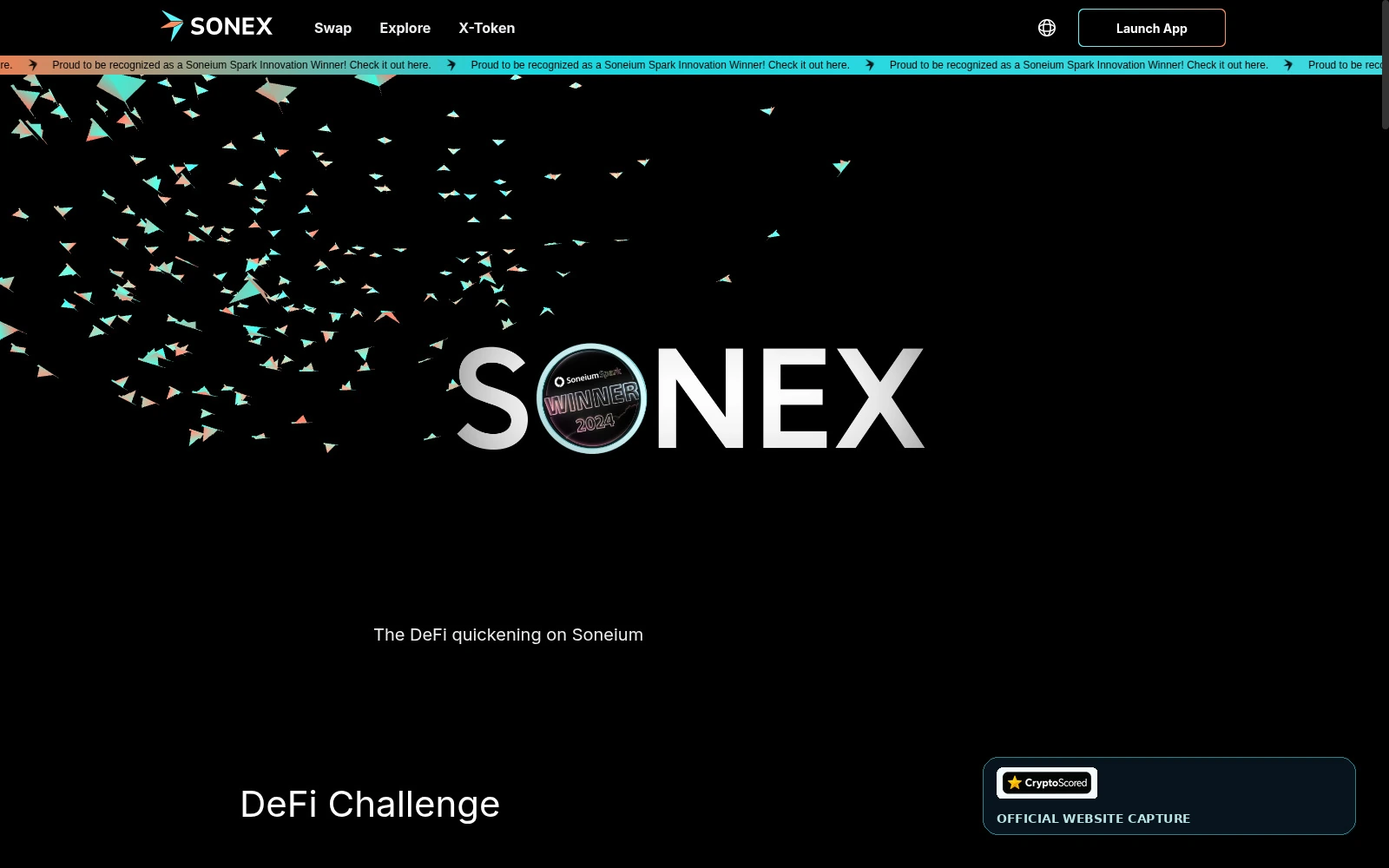 SONEX website preview