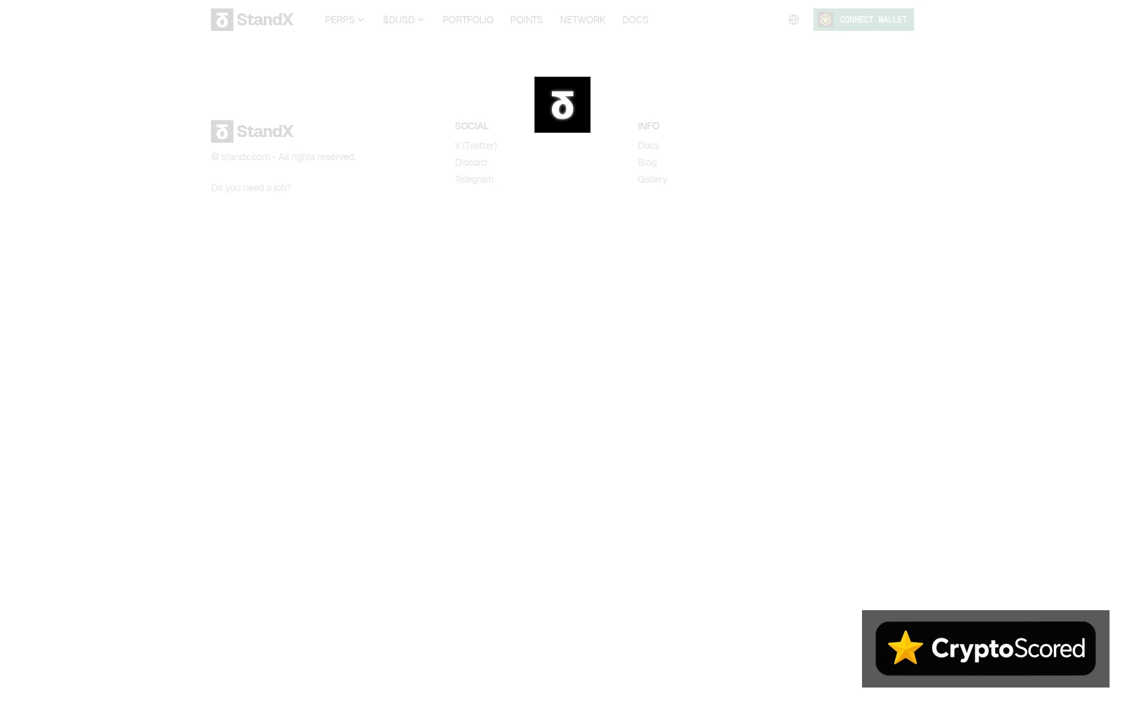 StandX website preview