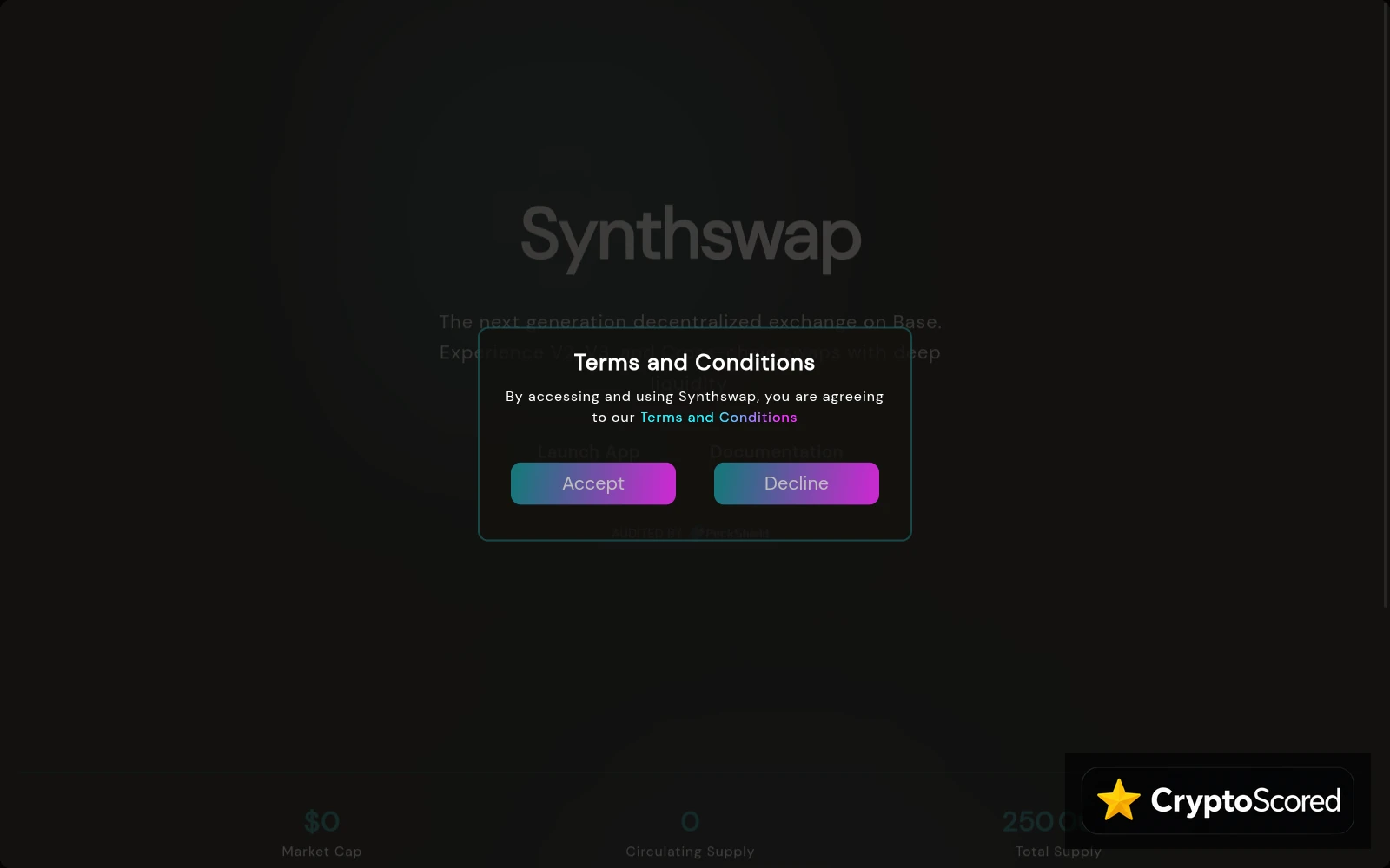 Synthswap website preview