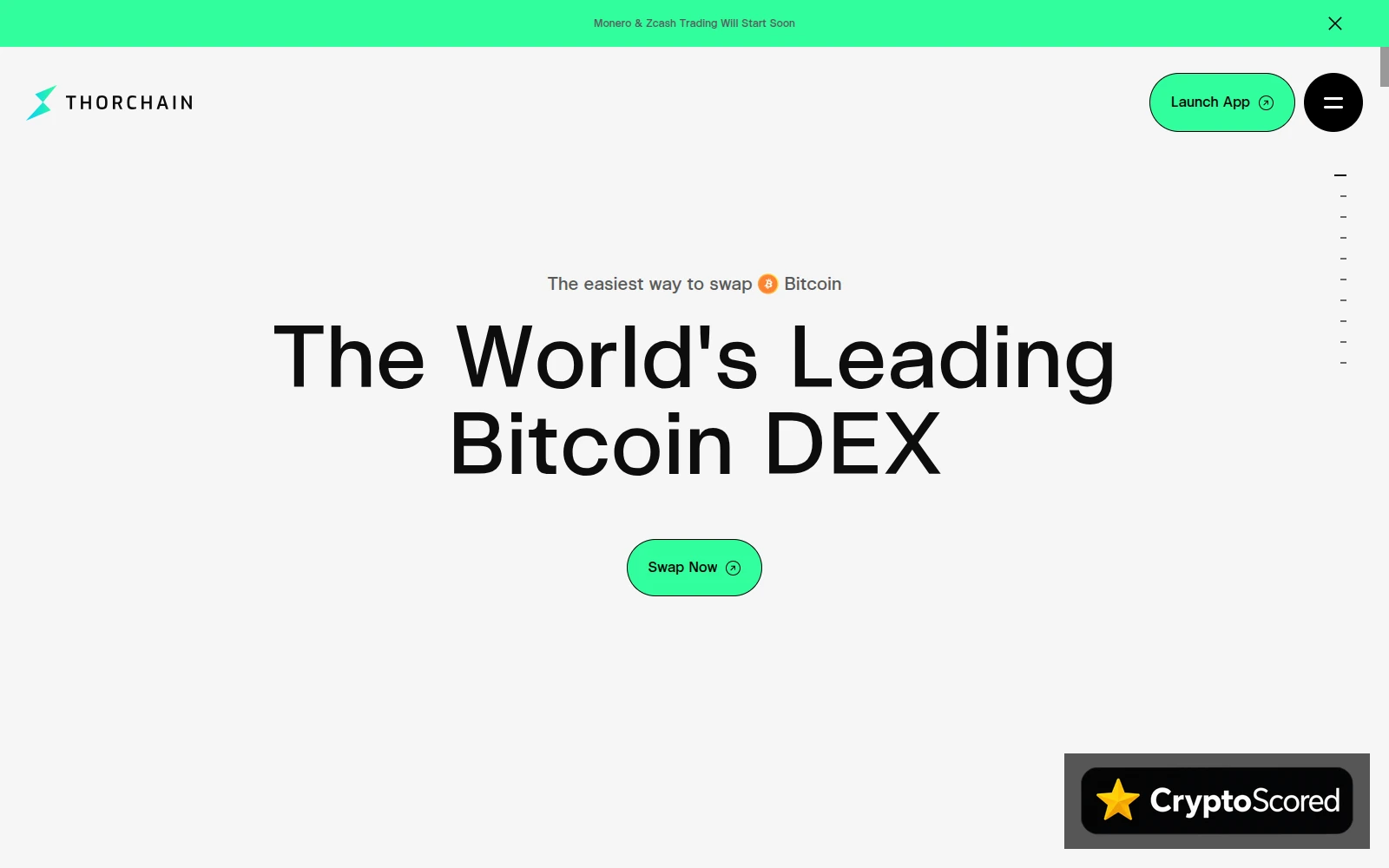 THORChain website preview